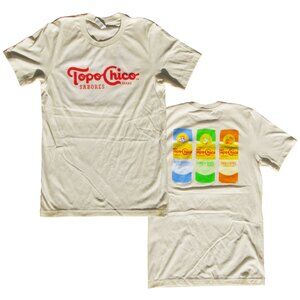 New! Topo Chico Sabores Double-Sided T-Shirt Sparkling Water & Juice